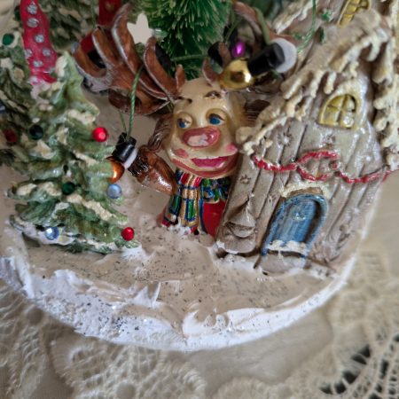 Hand made christmas hanging ornament