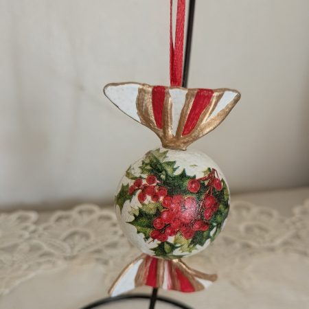 Set of 6 Christmas "candies" ornaments