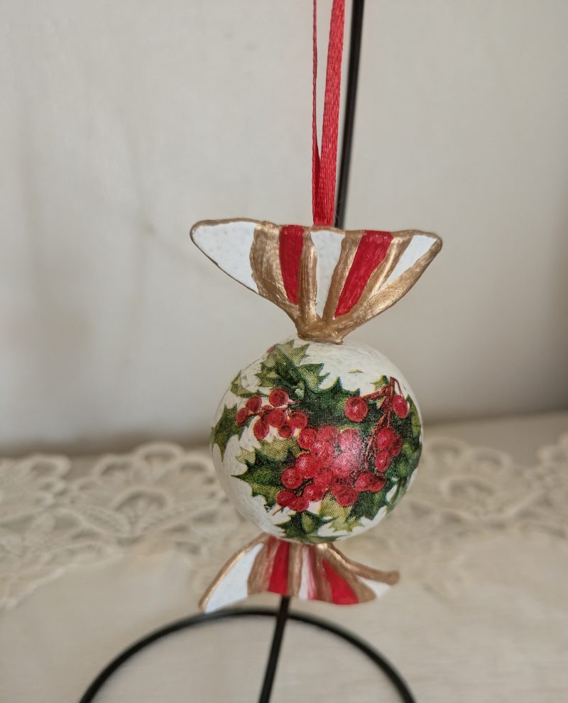 Set of 6 Christmas "candies" ornaments