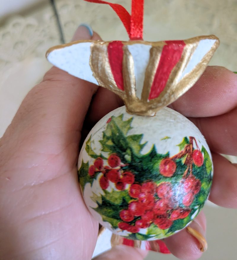 Set of 6 Christmas "candies" ornaments