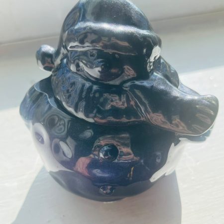 Galaxy Resin Snowman Trinket Dish Handmade in the UK