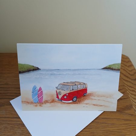Campervan Greeting Cards with White Envelopes, 150x105mm choice of 3 cards blank inside