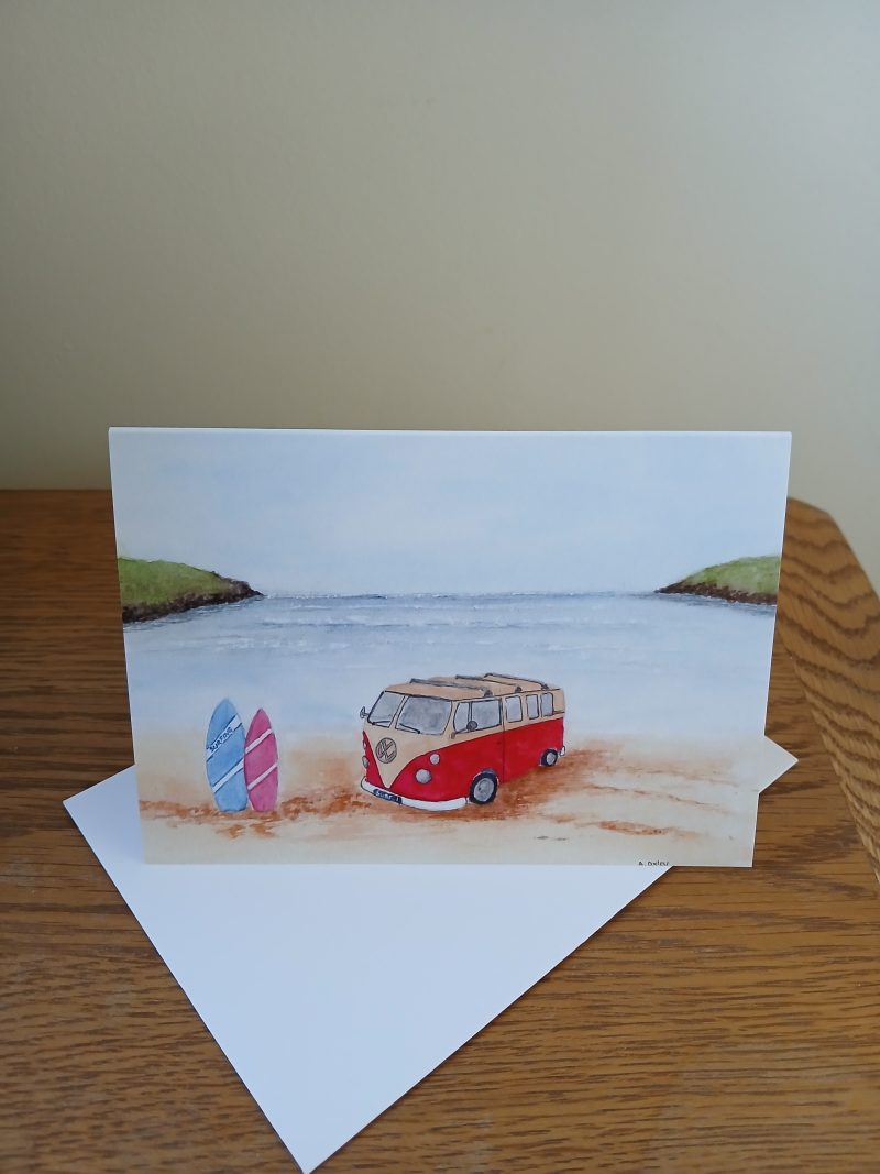 Campervan Greeting Cards with White Envelopes, 150x105mm choice of 3 cards blank inside