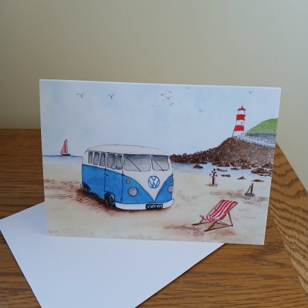 Campervan Greeting Cards with White Envelopes, 150x105mm choice of 3 cards blank inside