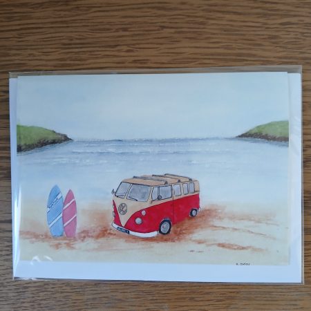 Campervan Greeting Cards with White Envelopes, 150x105mm choice of 3 cards blank inside