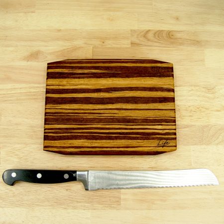 Set of 3 Tiger Bamboo Chopping Boards – Large, Medium & Small
