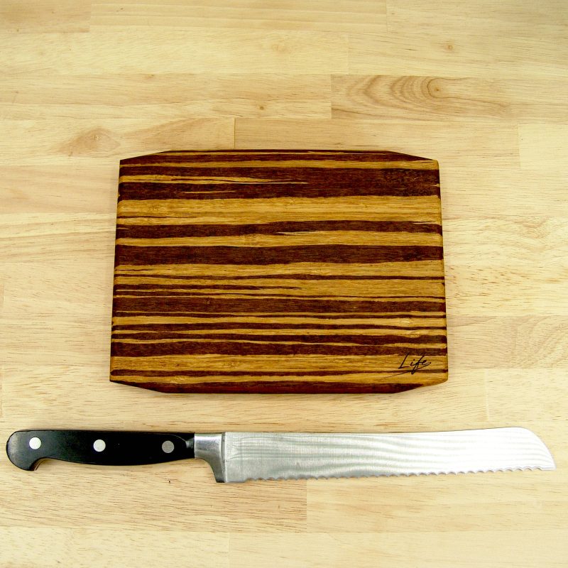 Set of 3 Tiger Bamboo Chopping Boards – Large, Medium & Small
