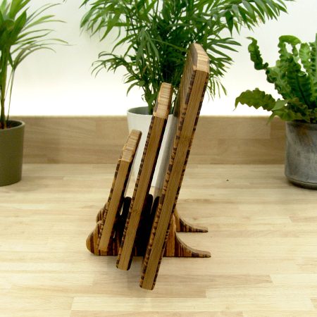 Set of 3 Tiger Bamboo Chopping Boards – Large, Medium & Small