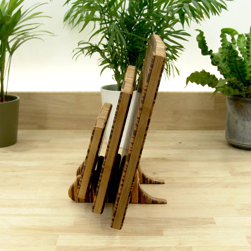 Set of 3 Tiger Bamboo Chopping Boards – Large, Medium & Small