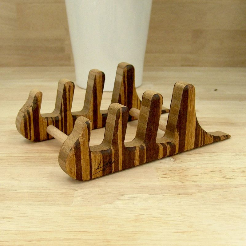 Set of 3 Tiger Bamboo Chopping Boards – Large, Medium & Small
