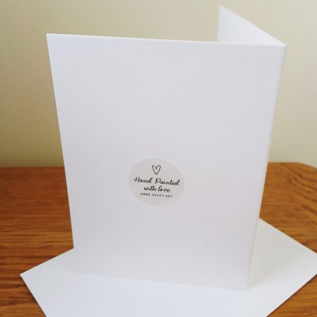 Hand Painted Panda Greetings Card with Envelope, 147mm x 105mm