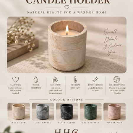 Candle Holder - Jesmonite/ Eco Resin – Made to Order