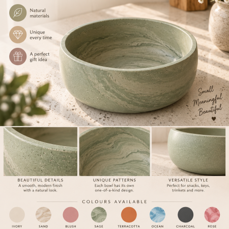 Handmade Bowl - Jesmonite/ Eco Resin - Made to Order