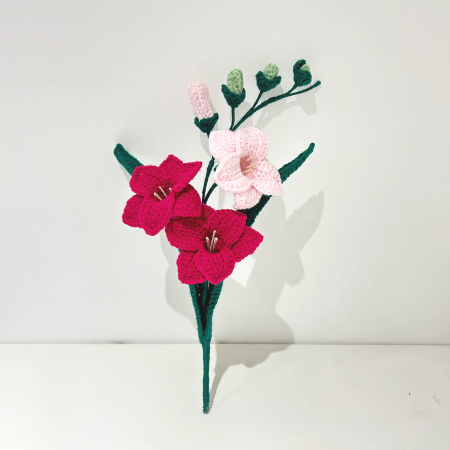 Handmade Crochet Freesia Flower | Lasting Flower Gift