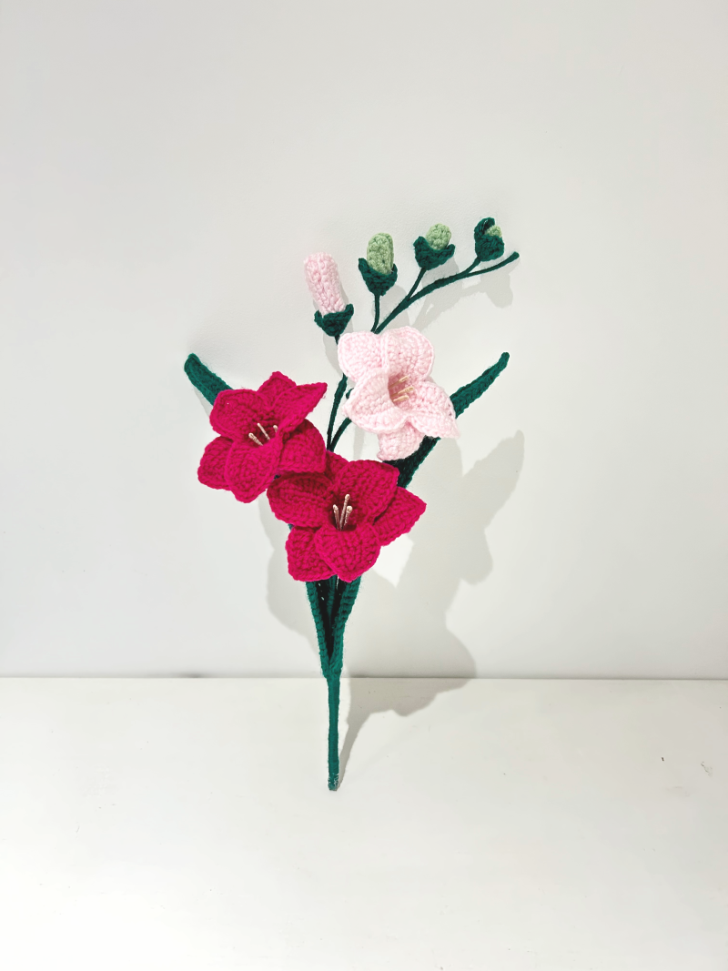 Handmade Crochet Freesia Flower | Lasting Flower Gift