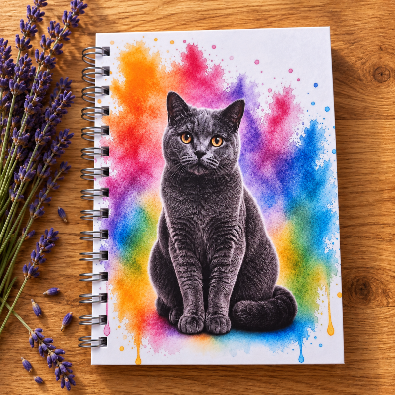 The Curious Cats Collection – Coat & Colour Handmade Cat Notebooks