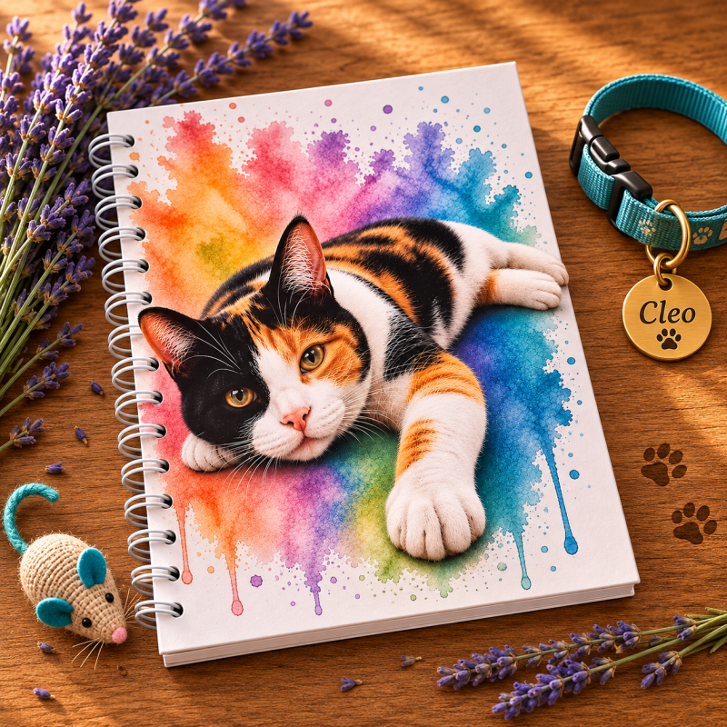 The Curious Cats Collection – Coat & Colour Handmade Cat Notebooks