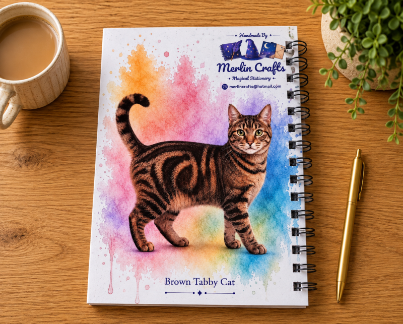 The Curious Cats Collection – Coat & Colour Handmade Cat Notebooks