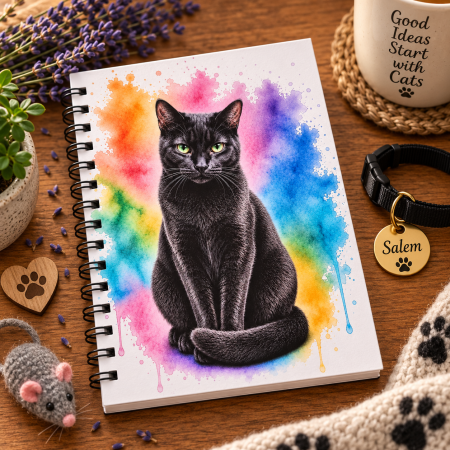 The Curious Cats Collection – Coat & Colour Handmade Cat Notebooks