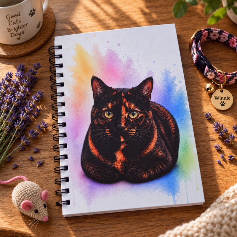 The Curious Cats Collection – Coat & Colour Handmade Cat Notebooks