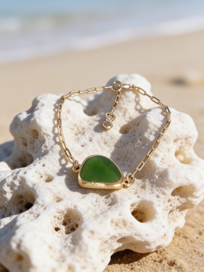 Gold Sea Glass Bracelet
