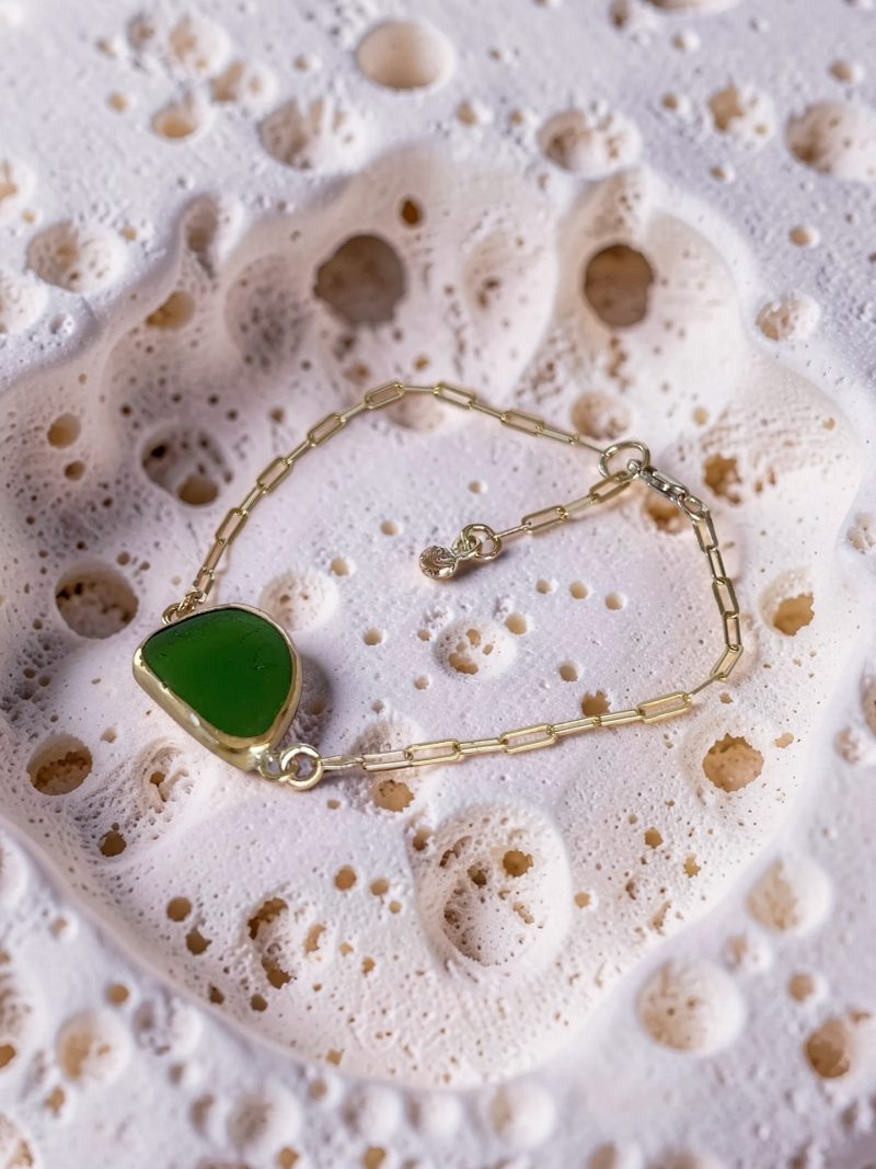 Gold Sea Glass Bracelet