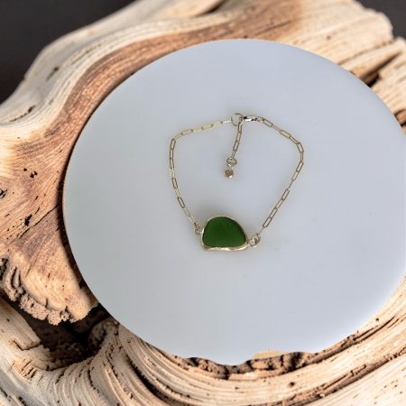 Gold Sea Glass Bracelet