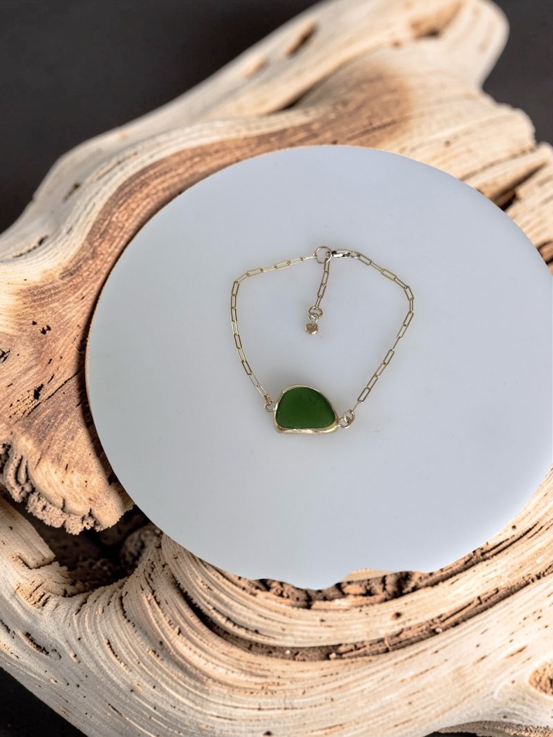 Gold Sea Glass Bracelet