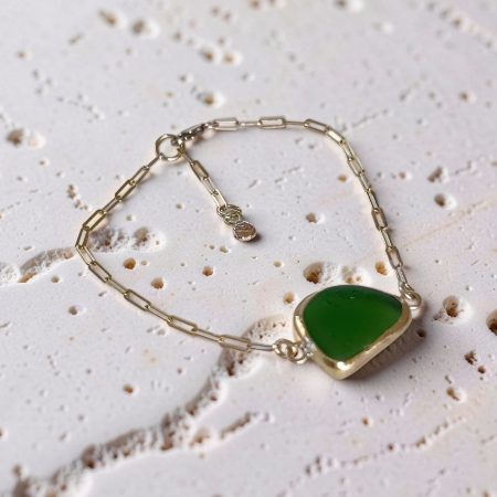 Gold Sea Glass Bracelet