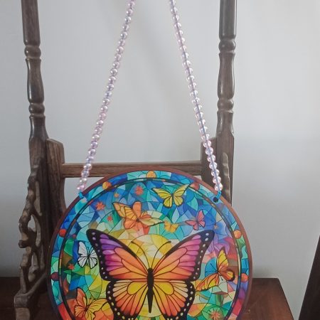 Butterfly Hanging Beaded Decoration