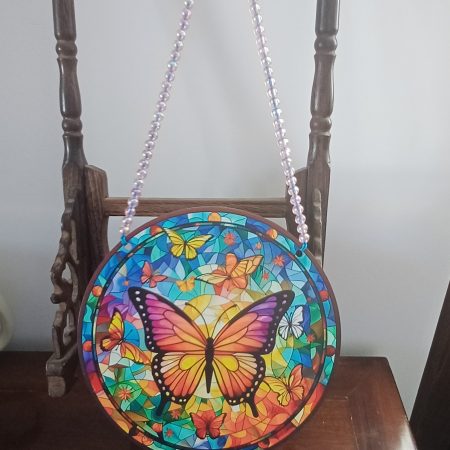 Butterfly Hanging Beaded Decoration