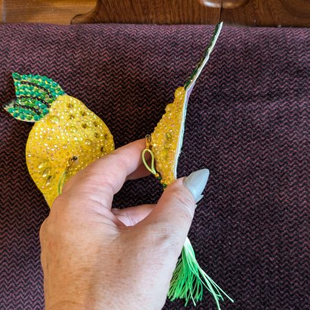 Handmade burlesque nipple tassels and pasties lemons