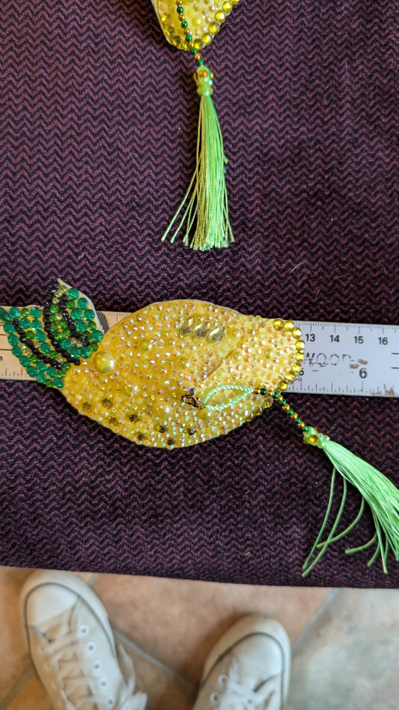 Handmade burlesque nipple tassels and pasties lemons
