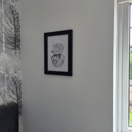 Original Hand-drawn Dachshund Portrait - Victorian Gentleman