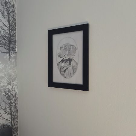 Original Hand-drawn Dachshund Portrait - Victorian Gentleman