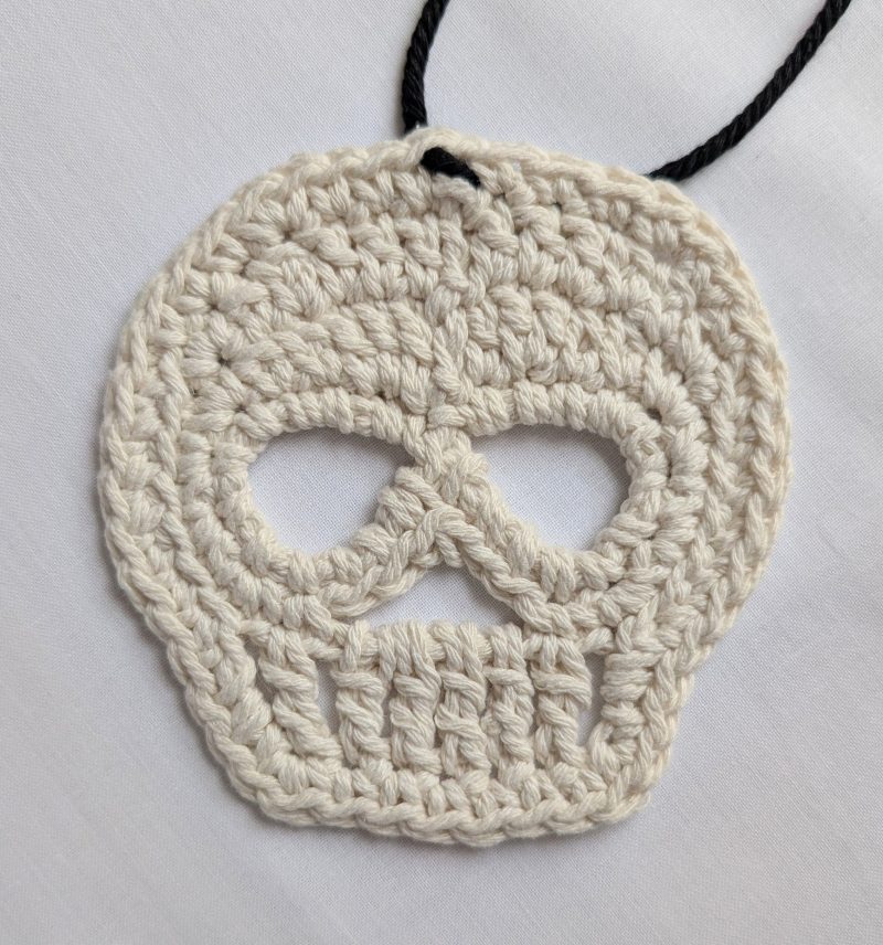 Crochet Pattern for Halloween Skull Bunting, Eco-Friendly Craft