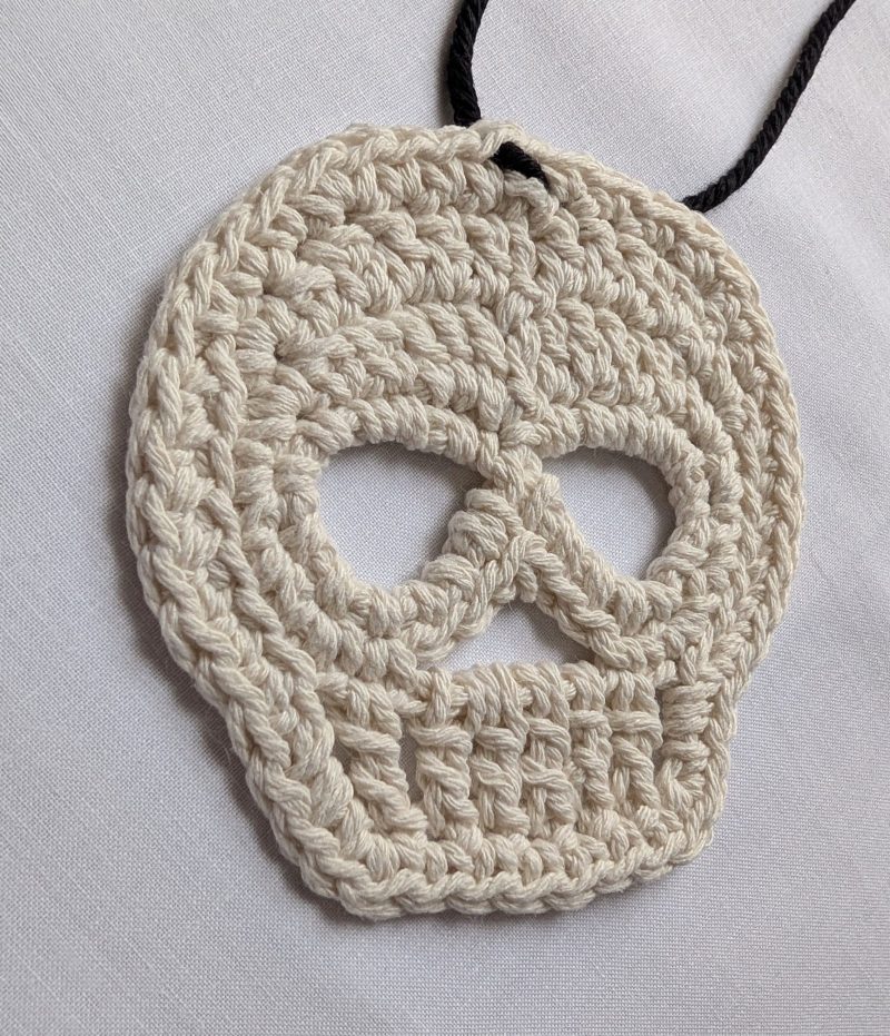 Crochet Pattern for Halloween Skull Bunting, Eco-Friendly Craft