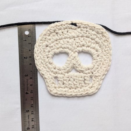 Crochet Pattern for Halloween Skull Bunting, Eco-Friendly Craft