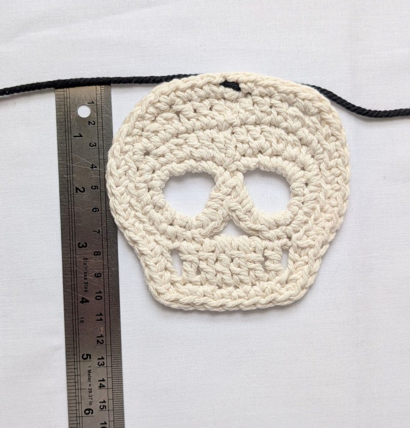 Crochet Pattern for Halloween Skull Bunting, Eco-Friendly Craft