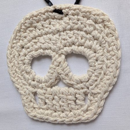Crochet Pattern for Halloween Skull Bunting, Eco-Friendly Craft