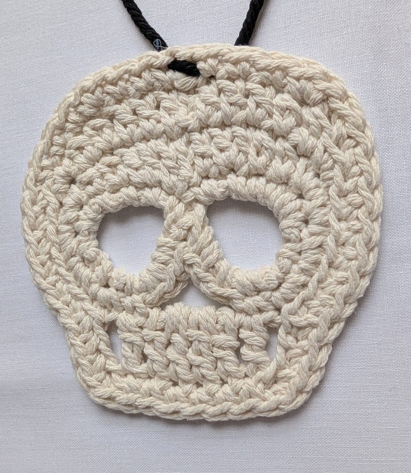Crochet Pattern for Halloween Skull Bunting, Eco-Friendly Craft