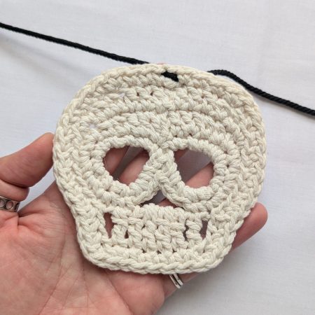 Crochet Pattern for Halloween Skull Bunting, Eco-Friendly Craft