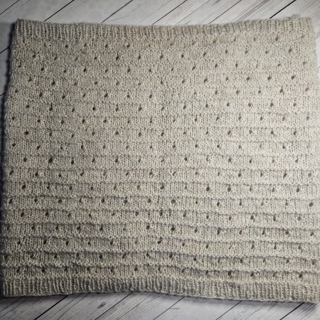Handknitted 100% wool cowl.