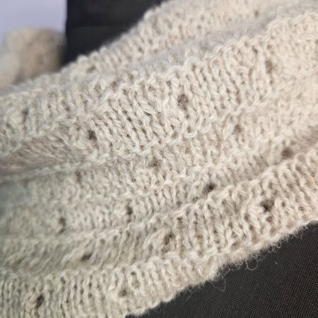 Handknitted 100% wool cowl.
