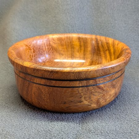 Hand made wooden bowl from wild mango