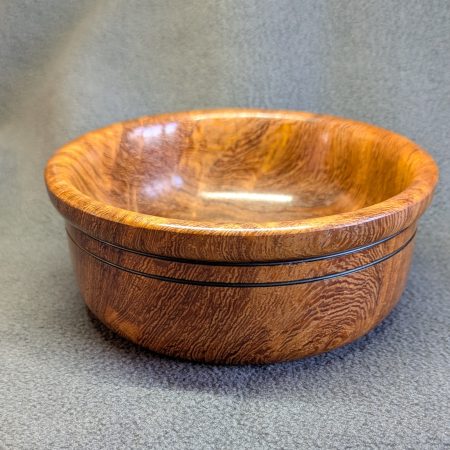 Hand made wooden bowl from wild mango