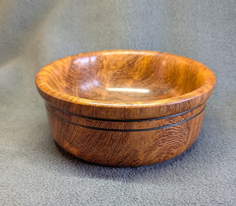 Hand made wooden bowl from wild mango