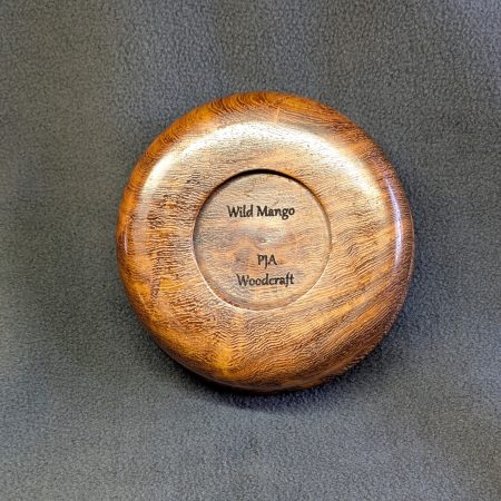 Hand made wooden bowl from wild mango