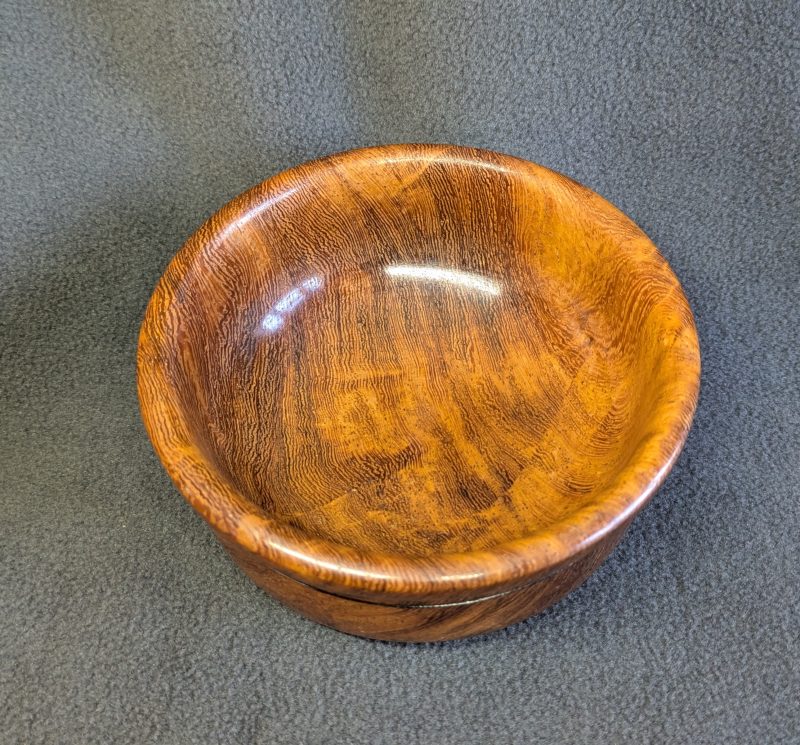 Hand made wooden bowl from wild mango