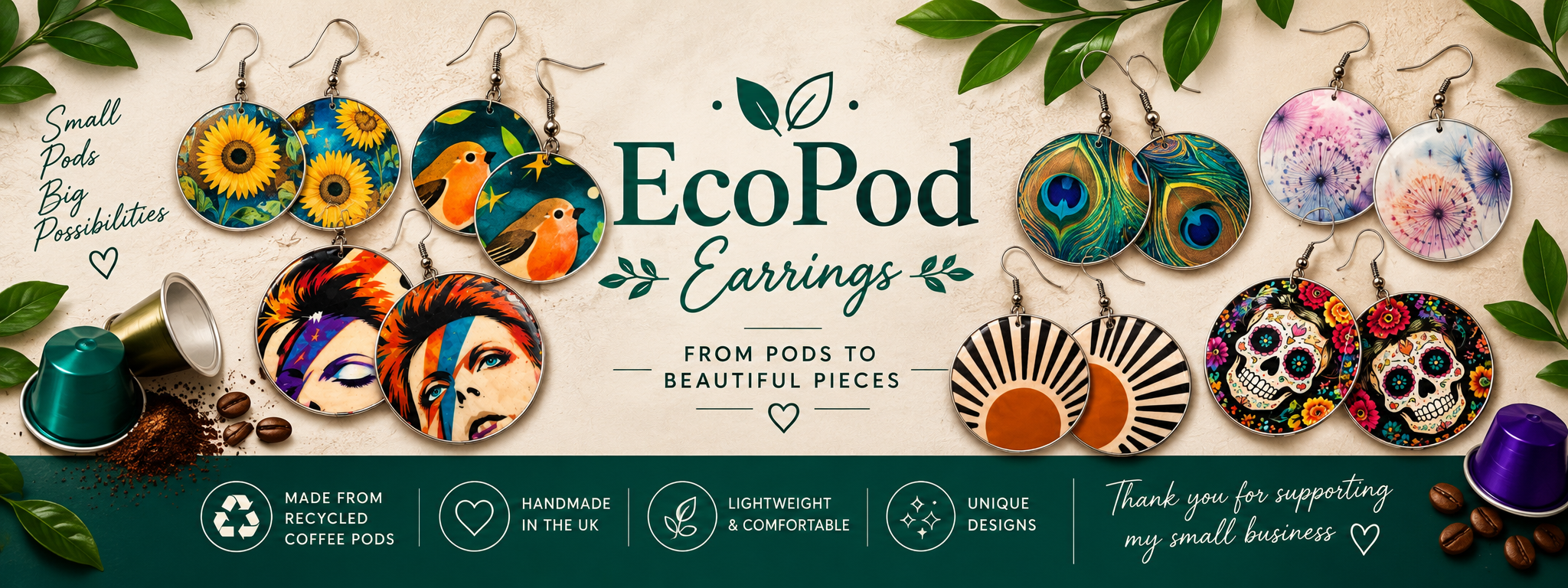 Ecopod Earrings